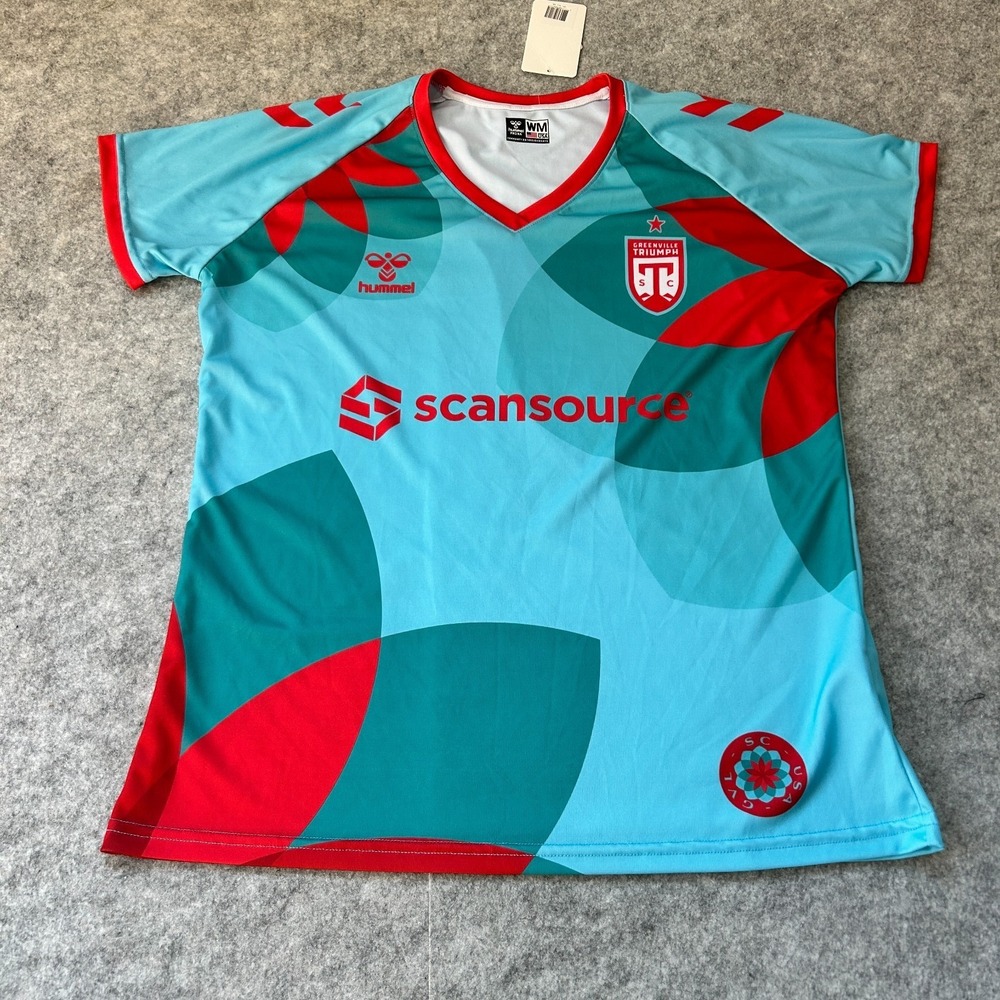 Greenville Triumph SC 2024 Pre-Match Jersey Hummel Womens Medium Blue $90